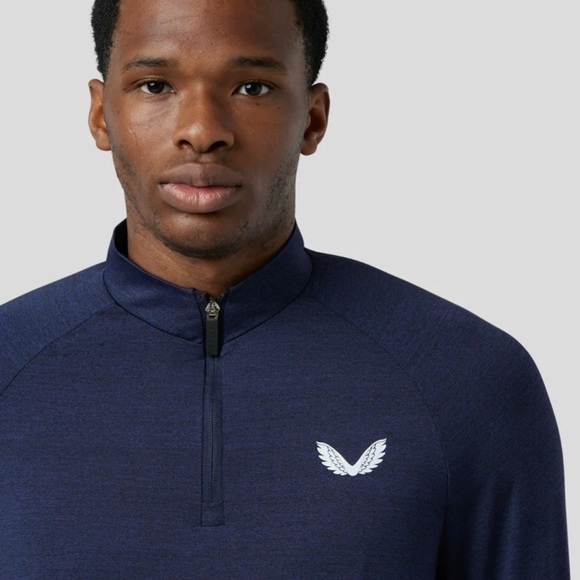 Castore PRO TEK MARL 1/4 ZIP MEN SHIRT SIZE L - Picture 2 of 11